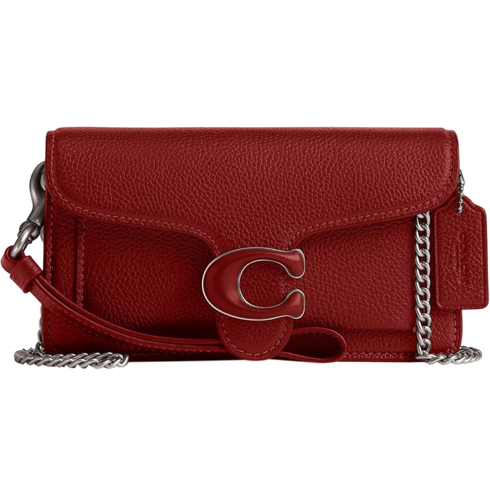 Coach Cherry Red Leather Wristlet